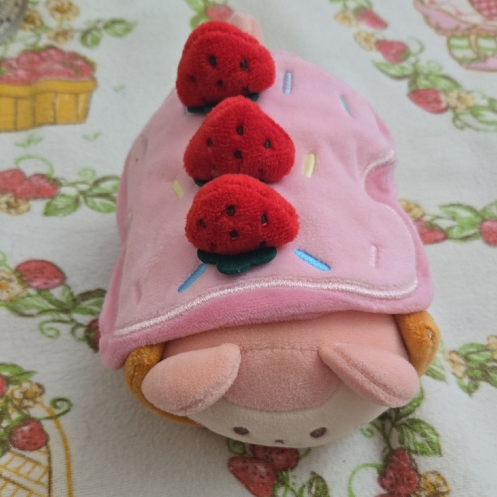 Anirollz Strawberry Roll Cake Plush